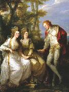 Angelica Kauffmann, Portrait of Lady Georgiana, Lady Henrietta Frances and George John Spencer, Viscount Althorp.